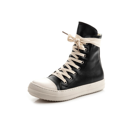 EVE Casual Fashion Leather Plush High-top Canvas Shoes ZPTX- 5919