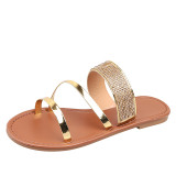 EVE Rhinestone Outdoor Beach Flat Slippers TWZX-962