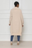 EVE Casual Solid Color Long Knitted Cardigan Coat TR-1241