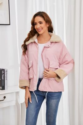 EVE Winter Warm Solid Color Lambswool Jacket MYF-Y600