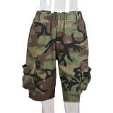EVE Fashion Trend Camouflage Pocket Shorts GFRT-6495PL