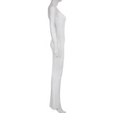 EVE Casual Slim Solid Color Sling Jumpsuit GLRF-30801