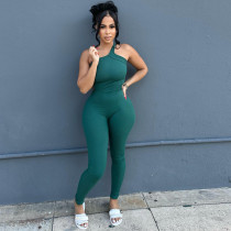 EVE Solid Color Sleeveless Sexy Skinny Jumpsuit MIL-L400