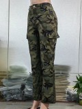 EVE Straight-leg Camouflage Casual Pants GSMJ-1095