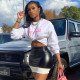 EVE Letter Print Sweatshirt And Splicing Leather Skirt 2 Piece Set XHSY-19532