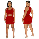 EVE Casual Sports Tank Top Shorts Two Piece Set YF-10394