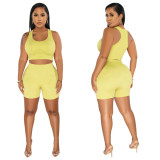 EVE Casual Sports Tank Top Shorts Two Piece Set YF-10394