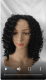 EVE Black Short Curly Wigs ZHJF-12