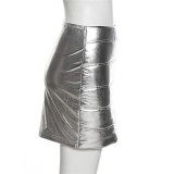 EVE Warm Padded High Waist Mini Skirt DLSF-24080