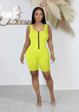 EVE Solid Color Sleeveless Romper MZ-2776