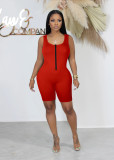 EVE Solid Color Sleeveless Romper MZ-2776