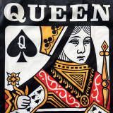 EVE Queen Letter Poker Print Two Piece Sets DDF-8100
