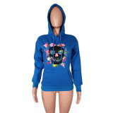 EVE Fashion Skull Print Long Sleeve Sweatshirt WY-6378