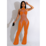 EVE Mesh Patchwork See Through Jumpsuit BN-9402