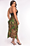 EVE Fashion Camouflage Split Skirt ME-8292