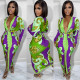 EVE Printed Long Sleeve Casual Sexy Dress LS-0393