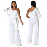 EVE Fashion Single Sleeve Wide Leg Jumpsuit GOSD-6822