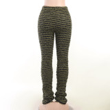 EVE Fashion Knitted Striped Slim Casual Pants FL-22342