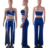 EVE Casual Sling Top And Pants Two Piece Set YN-88901