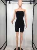 EVE Fashion Chest Wrap Solid Back Hollow Rompers WPF-8855