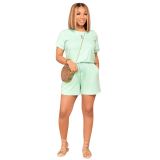 EVE Solid Short Sleeve Rompers PIN-8738