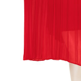 EVE Plus Size Fashion Chiffon Midi Dress ASL-7088