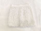 EVE Fashion Solid Color Hairy Skirt BN-9413