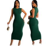 EVE Fashion Solid Color Sleeveless Dress SMR-11880