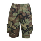 EVE Fashion Loose Camo Print Shorts LSD-83194