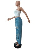 EVE Casual Denim Hole Jeans MEM-88472