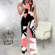 EVE Sexy Fashion Print Sleeveless Jumpsuit SMR-11157