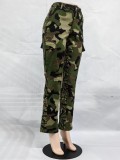 EVE Casual Fashion High Waist Camouflage Pants GSMJ-6873