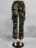 EVE Casual Fashion High Waist Camouflage Pants GSMJ-6873