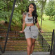 EVE Letter Print Tank Tops And Shorts Casual 2 Piece Set YIM-323