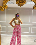 EVE Fashion Casual Printed Wide Leg Pants QCRF-8322