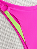EVE Sexy Contrast Color Strap Swimsuit 2 Piece CASF-6528