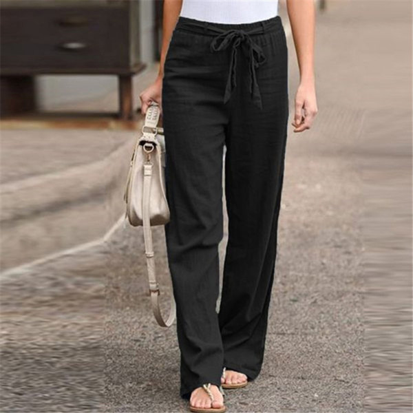 EVE Casual Solid Color Straight Pants SH-390484