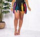 EVE Colorful Tassel Patchwork Sports Shorts OMY-11007