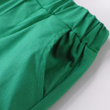 Boys' Cartoon Short Sleeve Shirt Shorts Casual Suit YKTZ-2603