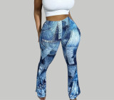 EVE Fashion Print Straight Pants LSD-83224