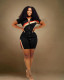 EVE Plus Size Fashion Patchwork Sport Two Piece Short Set WAF-77543