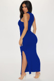 EVE Solid Color Sleeveless Split Maxi Dress YD-8724-H