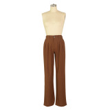 EVE Casual Solid Breathable Straight Pants AIL-241
