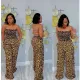 EVE Leopard Print Backless Wide Leg Jumpsuit BN-9428