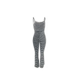 EVE Sexy Backless Striped Jumpsuit QSF-51075