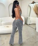 EVE Sexy Backless Striped Jumpsuit QSF-51075