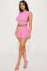 EVE Sexy Sleeveless Bandage Tops Two Piece Shorts Set YD-8743