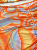 EVE Sexy Print Drawstring Bikinis 3 Piece Set CSYZ-A21H