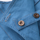 EVE Kids Short Sleeve T Shirt And Denim Strappy Romper Suit YKTZ-M019