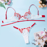 EVE Sexy Floral Embroidered Lingerie Bra Erotic Set GAXL-2026